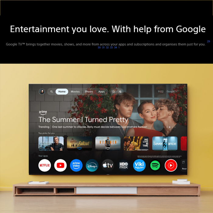 Sony Smart Google TV BRAVIA 7 II Class True RGB LED 4K HDR 65 Inch - K-65XR70M2